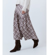 FALDA ESTRUCTURADA ESTAMPADA CUADROS | MULAYA