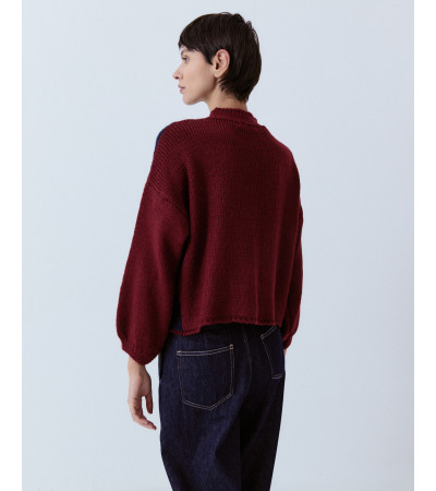 JERSEY BICOLOR CUELLO ALTO ROMBOS | MULAYA