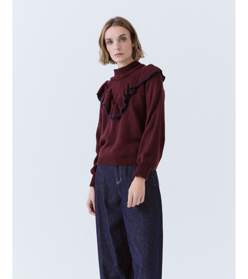 JERSEY CUELLO PERKIN CON VOLANTES | MULAYA