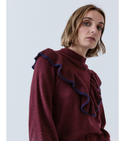 JERSEY CUELLO PERKIN CON VOLANTES | MULAYA