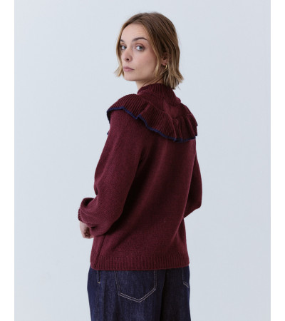 JERSEY CUELLO PERKIN CON VOLANTES | MULAYA