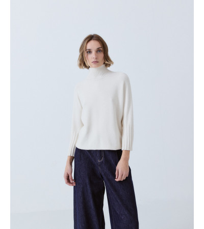 JERSEY CUELLO ALTO BRILLOS MANGA FRANCESA | MULAYA