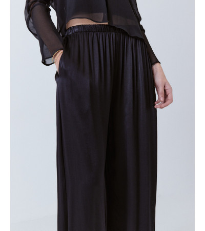 PANTALÓN BOMBACHO SATINADO TIRO ALTO | MULAYA