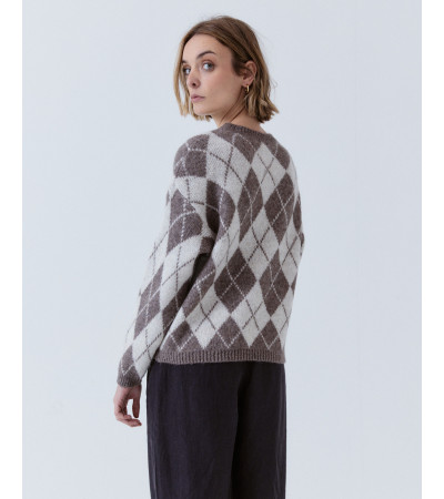 JERSEY DE PUNTO CON RELIEVE DE ROMBOS | MULAYA