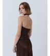 TOP HALTER LENTEJUELAS ESPALDA DESCUBIERTA | MULAYA