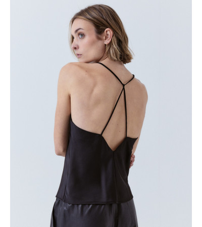 TOP TIRANTES SATÉN ESPALDA CRUZADA | MULAYA