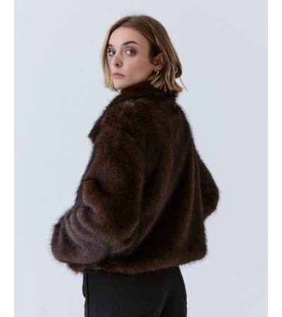 ABRIGO CORTO EFECTO PELO SOLAPA | MULAYA