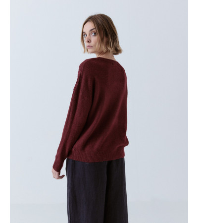 JERSEY PUNTO DETALLE ENCAJE FRONTAL | MULAYA