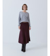 FALDA MIDI DE PUNTO CORTE EN A | MULAYA