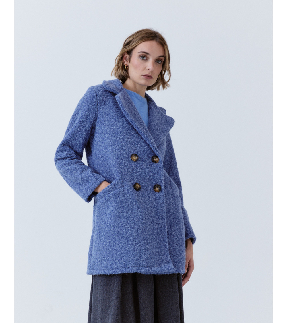 ABRIGO BOUCLÉ DOBLE BOTONADURA | MULAYA