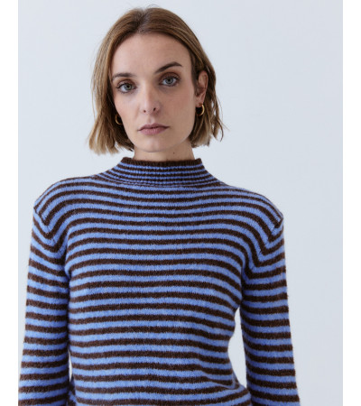 JERSEY CUELLO ALTO RAYAS FINAS | MULAYA