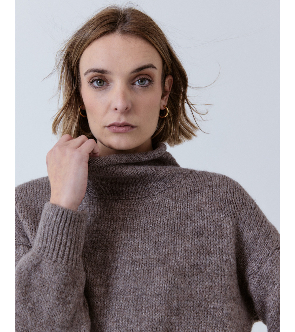 JERSEY CUELLO ALTO JASPEADO | MULAYA