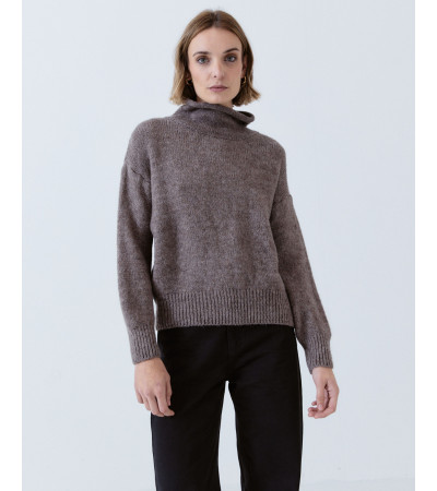 JERSEY CUELLO ALTO JASPEADO | MULAYA