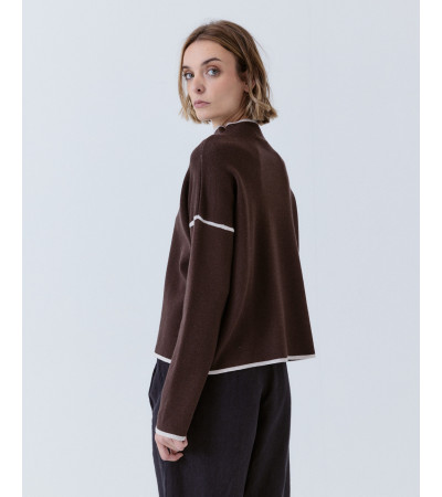 JERSEY CUELLO ALTO DETALLE CONTRASTE | MULAYA