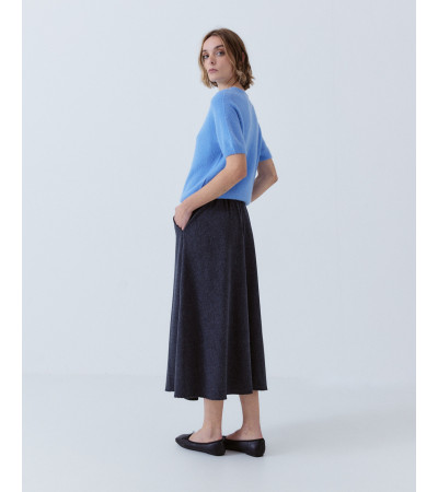 FALDA MIDI PLISADA CON BOLSILLOS | MULAYA