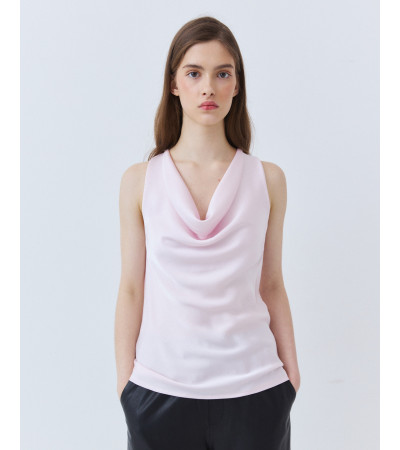 TOP SATÉN CUELLO DRAPEADO | MULAYA