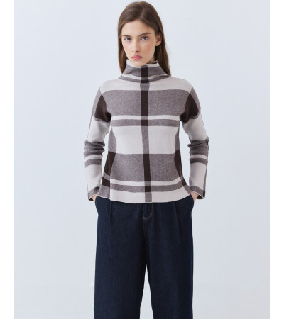 JERSEY CUELLO ALTO CUADROS | MULAYA