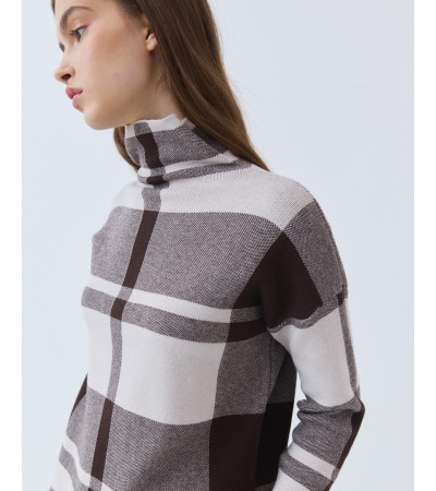 JERSEY CUELLO ALTO CUADROS | MULAYA