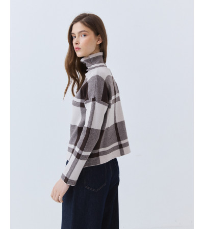 JERSEY CUELLO ALTO CUADROS | MULAYA