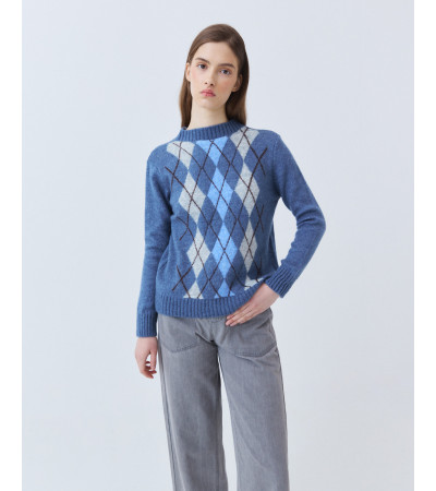 JERSEY PUNTO ROMBOS CUELLO REDONDO | MULAYA