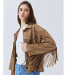 Chaqueta Efecto Ante con Flecos | MULAYA