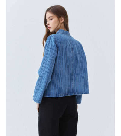 Sobrecamisa Denim con Bolsillos de Parche | MULAYA