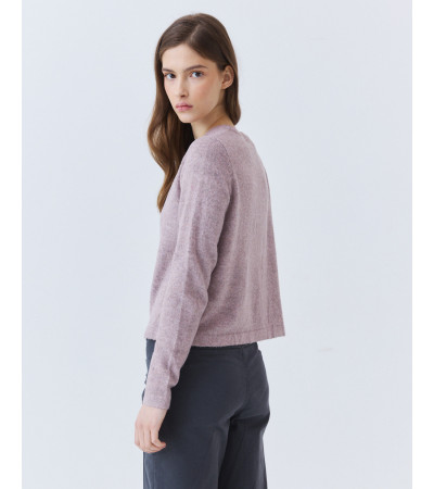 Cardigan Punto Doble Abotonadura y Cuello Redondo | MULAYA