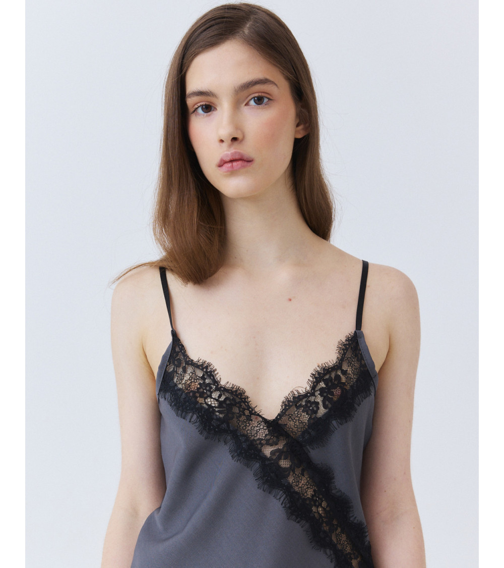 TOP LENCERO ENCAJE TIRANTES AJUSTABLES | MULAYA