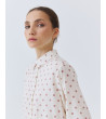 CAMISA DE ALGODÓN Y LINO CON ESTAMPADO DE PUNTOS | MULAYA