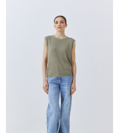 TOP PUNTO CON TERMINACIONES DE ENCAJE | MULAYA