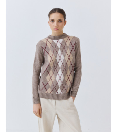 JERSEY PUNTO ROMBOS CUELLO REDONDO | MULAYA