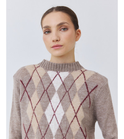 JERSEY PUNTO ROMBOS CUELLO REDONDO | MULAYA