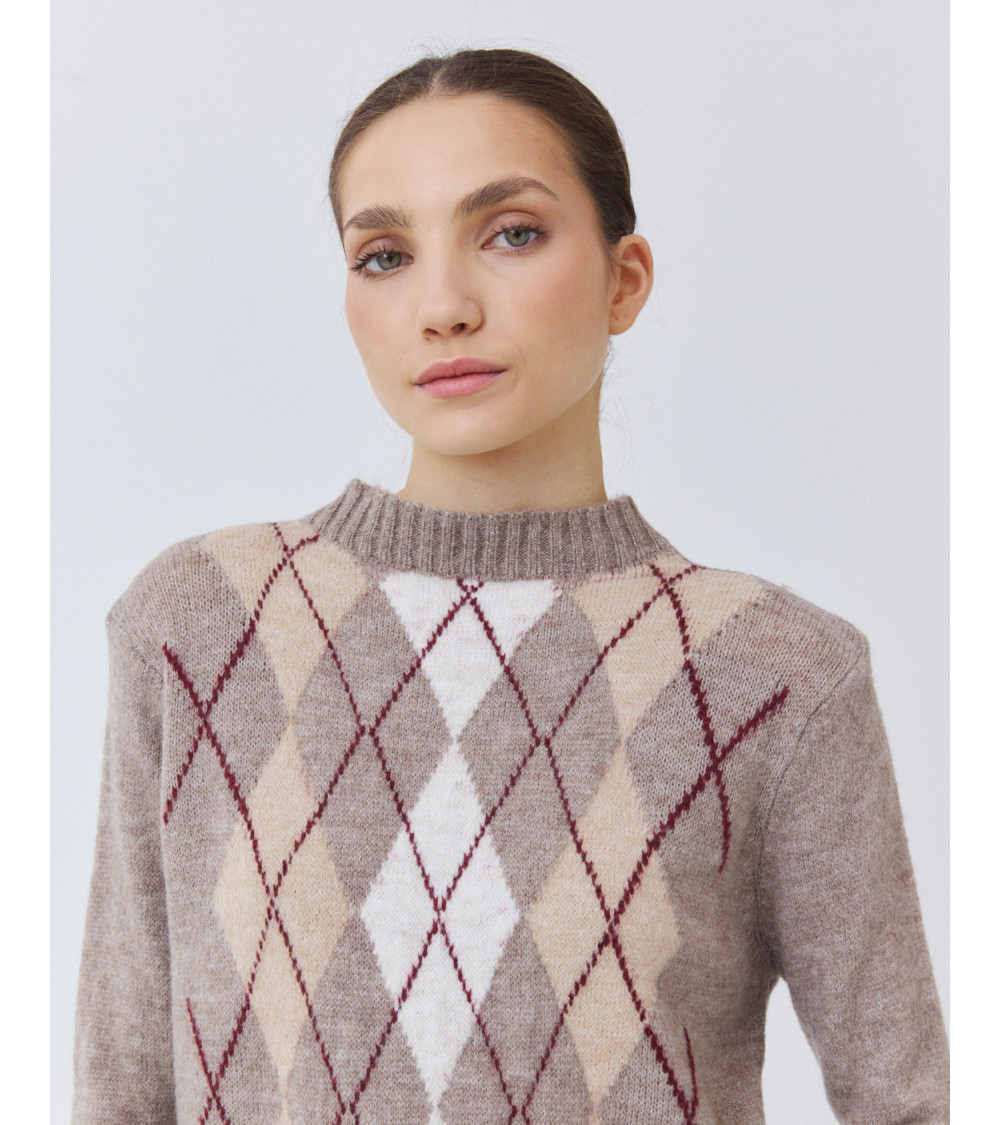 JERSEY PUNTO ROMBOS CUELLO REDONDO | MULAYA