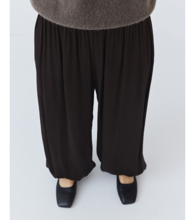 Pantalón Bombacho Satén de Tiro Alto | MULAYA