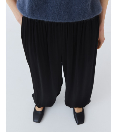 Pantalón Bombacho Satén de Tiro Alto | MULAYA