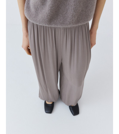 Pantalón Bombacho Satén de Tiro Alto | MULAYA