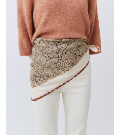 Pañuelo Estampado Geométrico Cuadrado | MULAYA