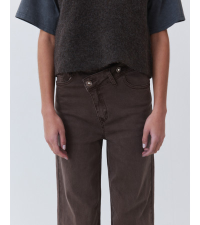 JEANS FLARE CINTURA CRUZADA | MULAYA