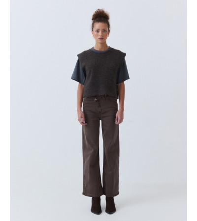 JEANS FLARE CINTURA CRUZADA | MULAYA