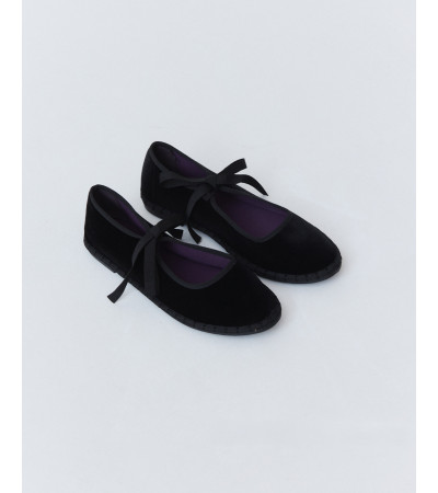 BAILARINAS TERCIOPELO LAZO SUPERIOR Y SUELA GOMA | MULAYA