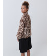 BLUSA SEMITRANSPARENTE LEOPARDO Y LAZADA | MULAYA