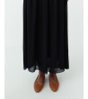 FALDA MIDI EVASÉ CON DETALLE DE PLIEGUES | MULAYA