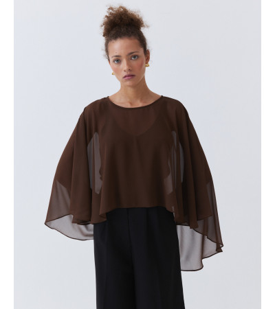 CAPA SEMITRANSPARENTE CON CAÍDA ASIMÉTRICA | MULAYA