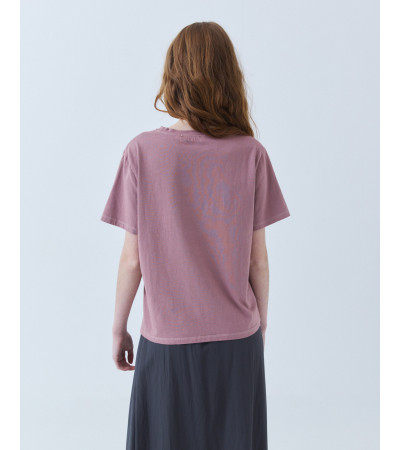 CAMISETA ALGODÓN CUELLO REDONDO MANGA CORTA | MULAYA