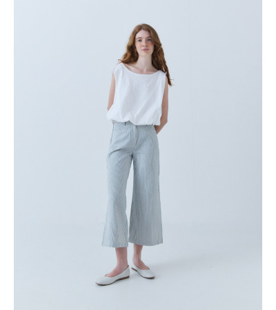 PANTALÓN CULOTTE ESTAMPADO RAYAS | MULAYA