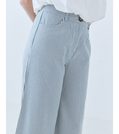 PANTALÓN CULOTTE ESTAMPADO RAYAS | MULAYA