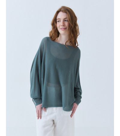 JERSEY DE PUNTO FINO CON MANGA MURCIÉLAGO | MULAYA