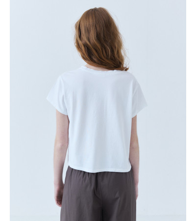 CAMISETA CROP ESTRELLA TACHAS ALGODÓN | MULAYA