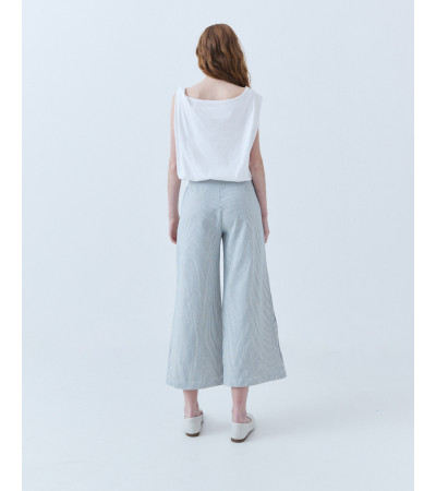 PANTALÓN CULOTTE ESTAMPADO RAYAS | MULAYA