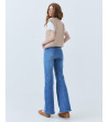 : JEANS FLARE CON BORDADO DE GIRASOLES | MULAYA